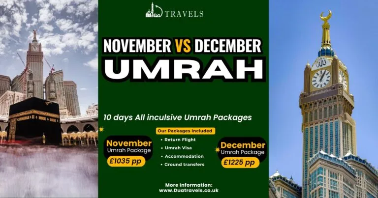 November vs December Umrah
