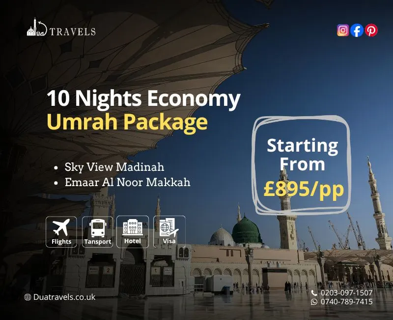 10 Nights Economy Umrah Package