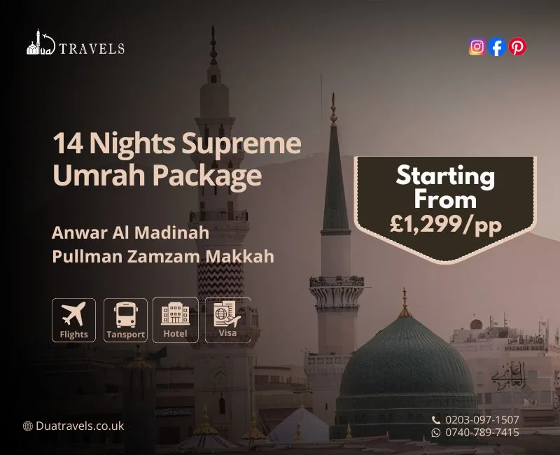 14 Nights Supreme Umrah Package