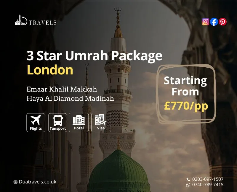 3 Star Umrah Package London
