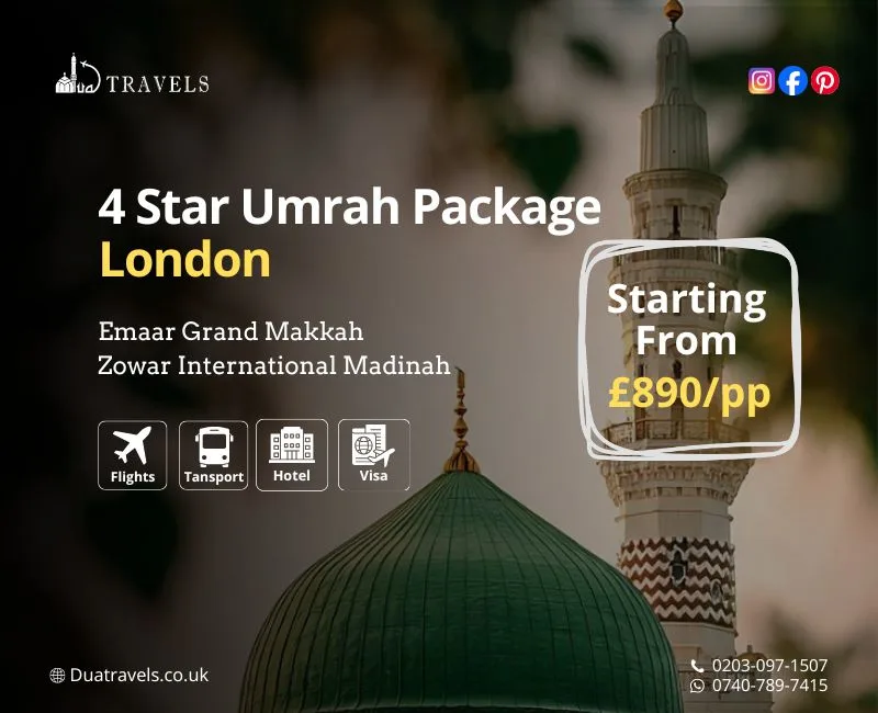 4 Star Umrah Package London