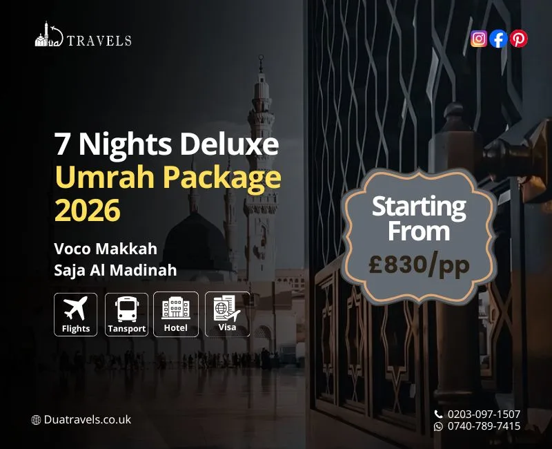 7 Nights Deluxe Umrah Package 2026