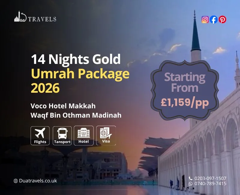 14 Nights Gold Umrah Package 2026