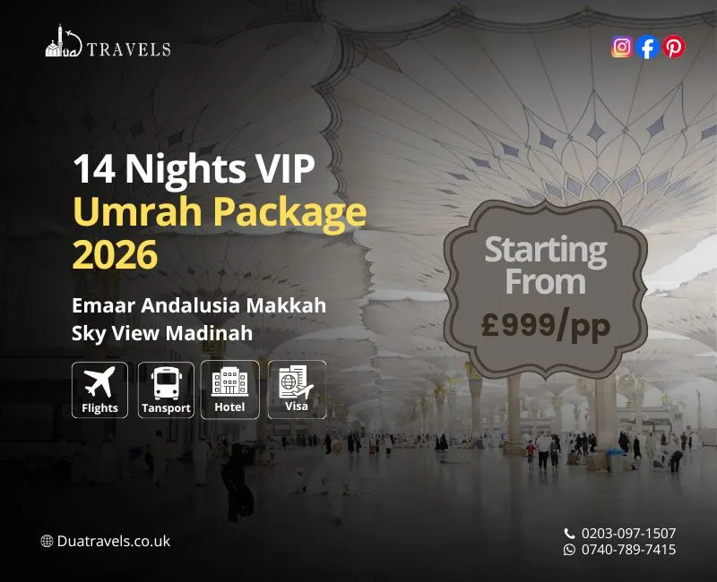 14 Nights VIP Umrah Package 2026
