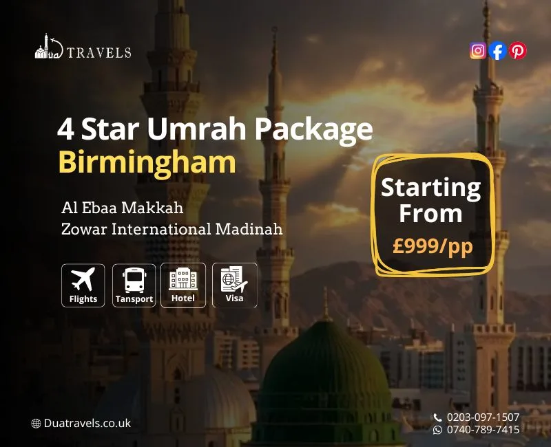 4 Star Umrah Package Birmingham