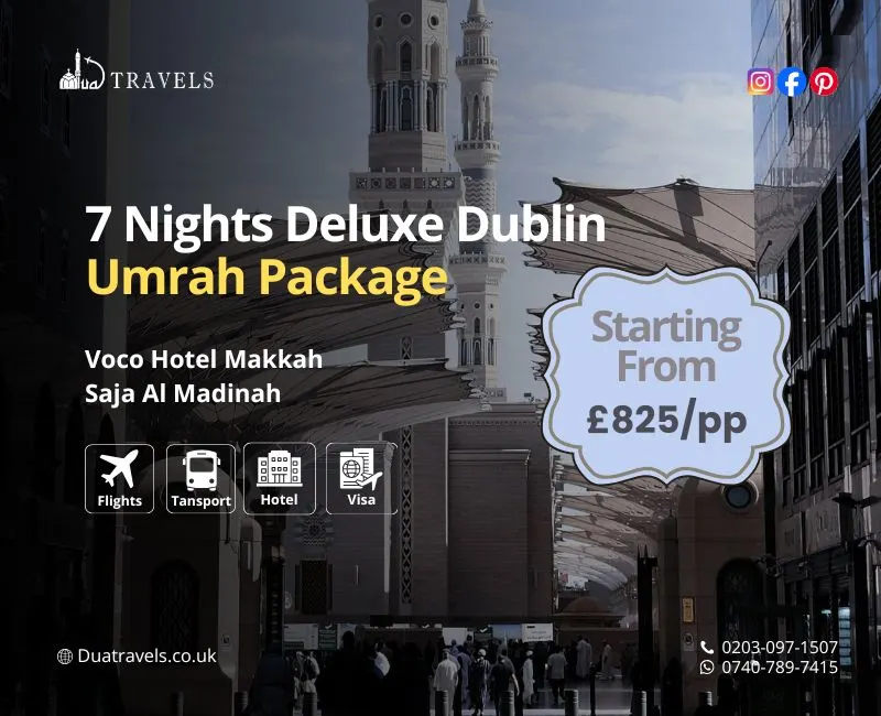 7 Nights Deluxe Dublin Umrah Package