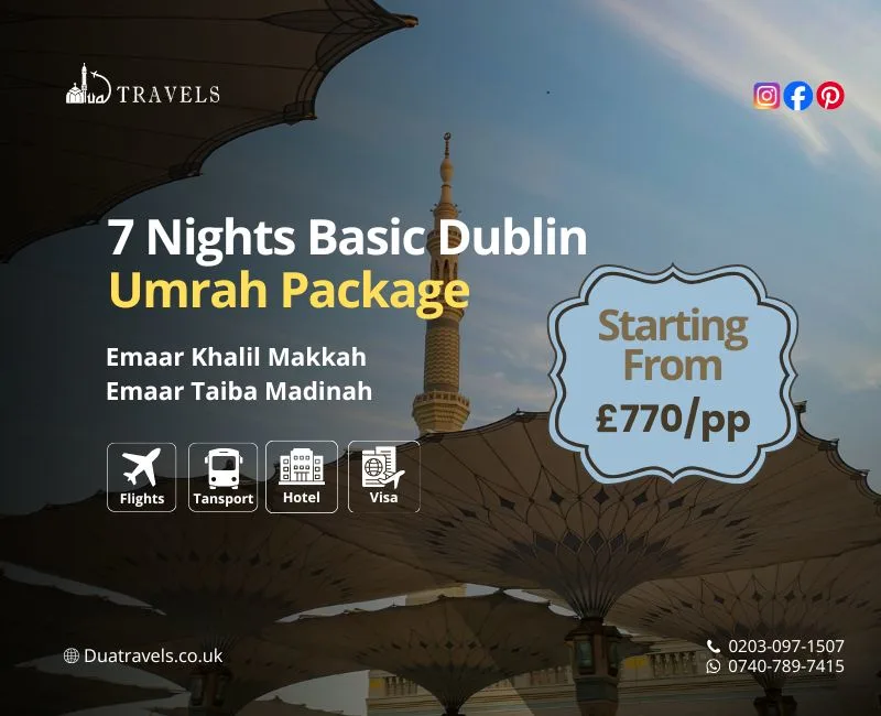 7 Nights Basic Dublin Umrah Package
