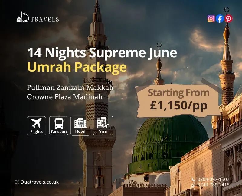 14 Nights Supreme June Umrah Package