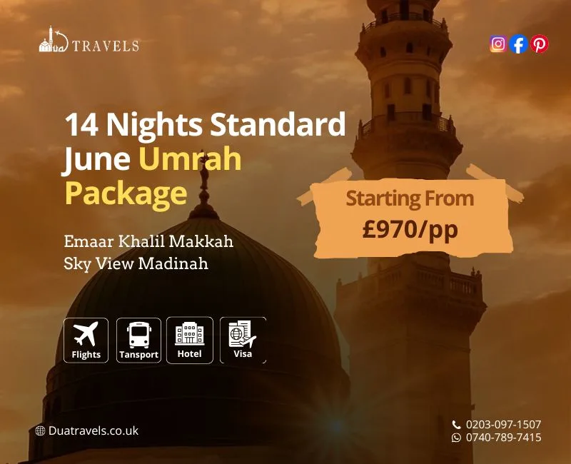 14 Nights Standard June Umrah Package