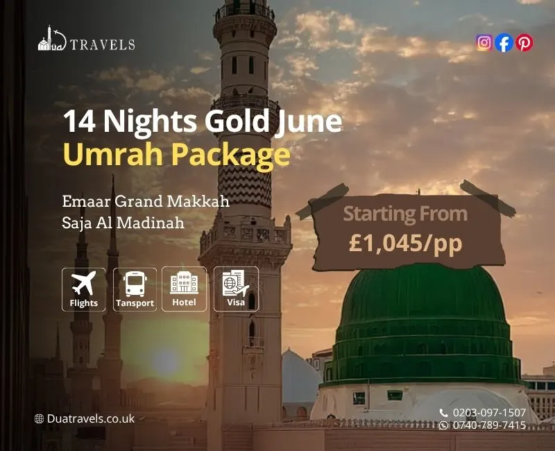 14 Nights Gold June Umrah Package