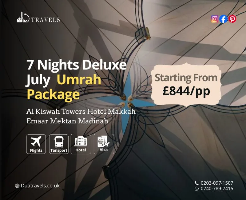 7 Nights Deluxe July Umrah Package