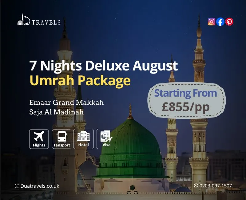 7 Nights Deluxe August Umrah Package