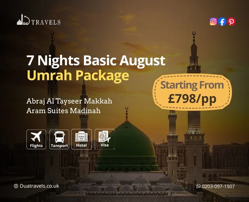 7 Nights Basic August Umrah Package