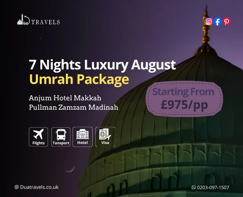 7 Nights Luxury August Umrah Package