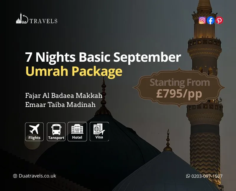7 Nights Basic September Umrah Package