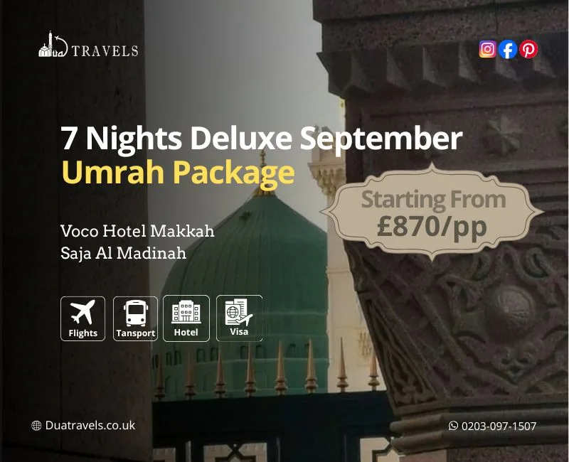 7 Nights Deluxe September Umrah Package