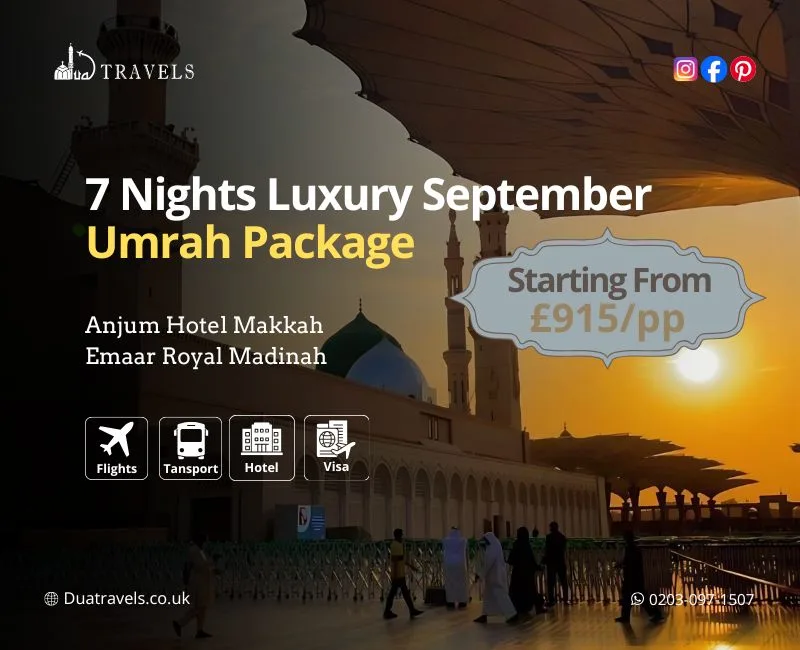 7 Nights Luxury September Umrah Package