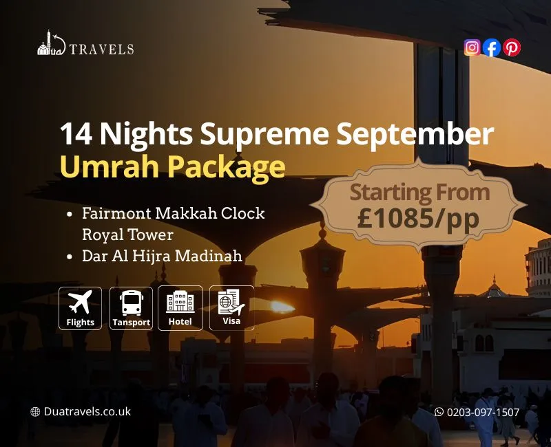 14 Nights Supreme September Umrah Package