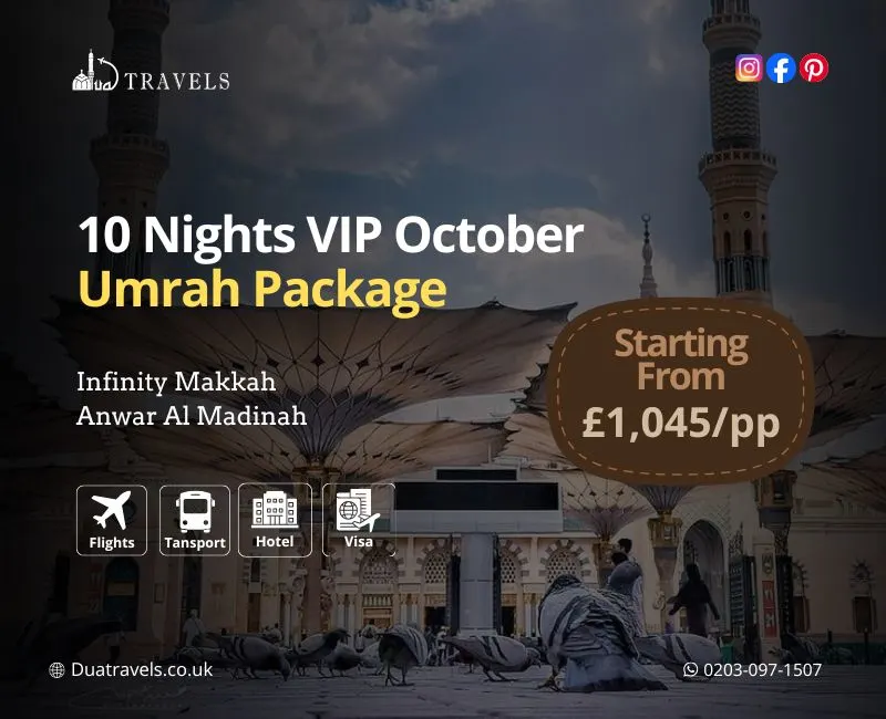 10 Nights VIP October Umrah Package
