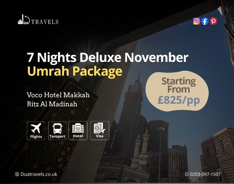 7 Nights Deluxe November Umrah Package