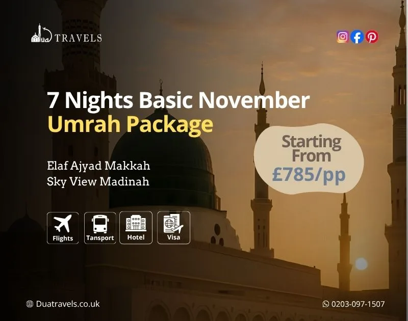 7 Nights Basic November Umrah Package