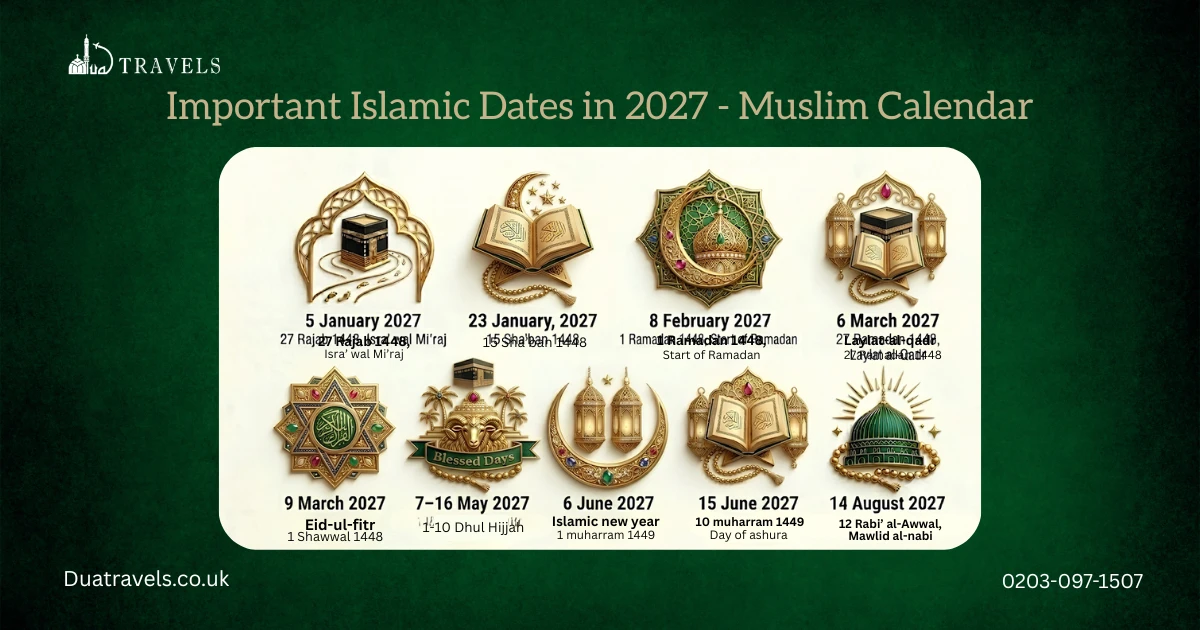 Important Islamic Dates in 2027