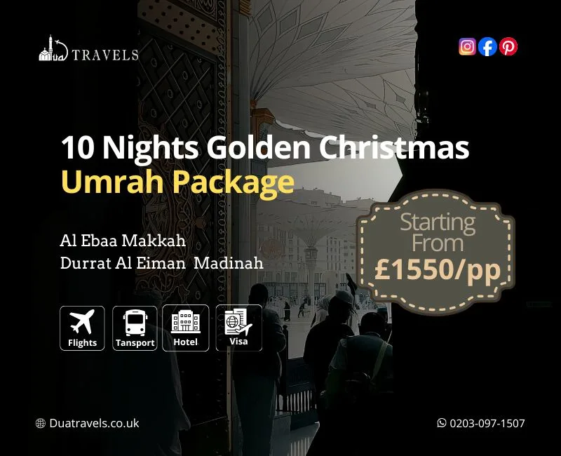 10 Nights Golden Christmas Umrah Package