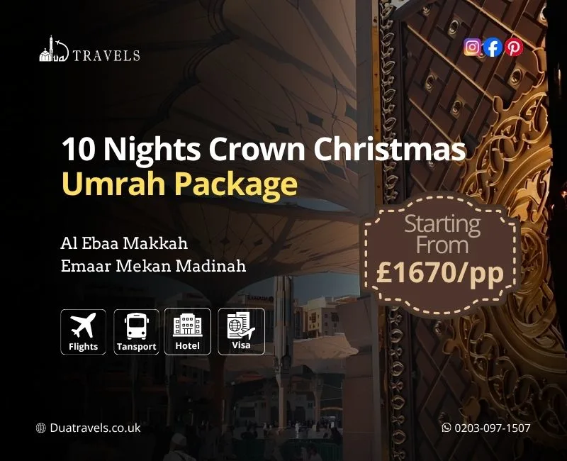 10 Nights Crown Christmas Umrah Package