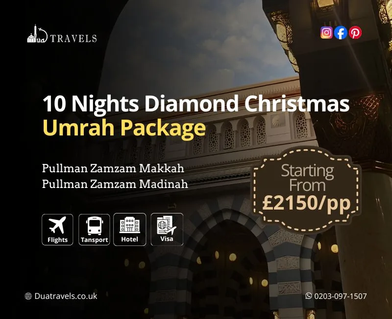 10 Nights Diamond Christmas Umrah Package