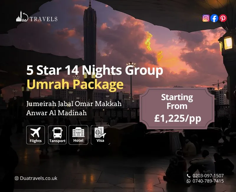 5 Star 14 Nights Group Umrah Package