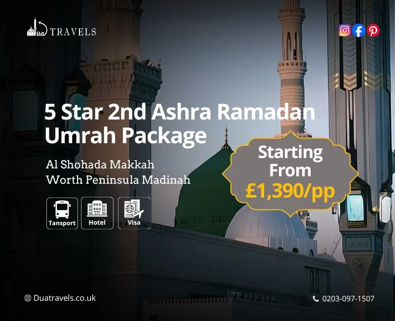 5 Star 2nd Ashra Ramadan Umrah Package