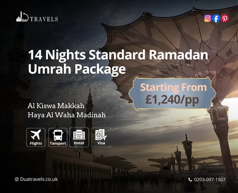 14 Nights Standard Ramadan Umrah Package
