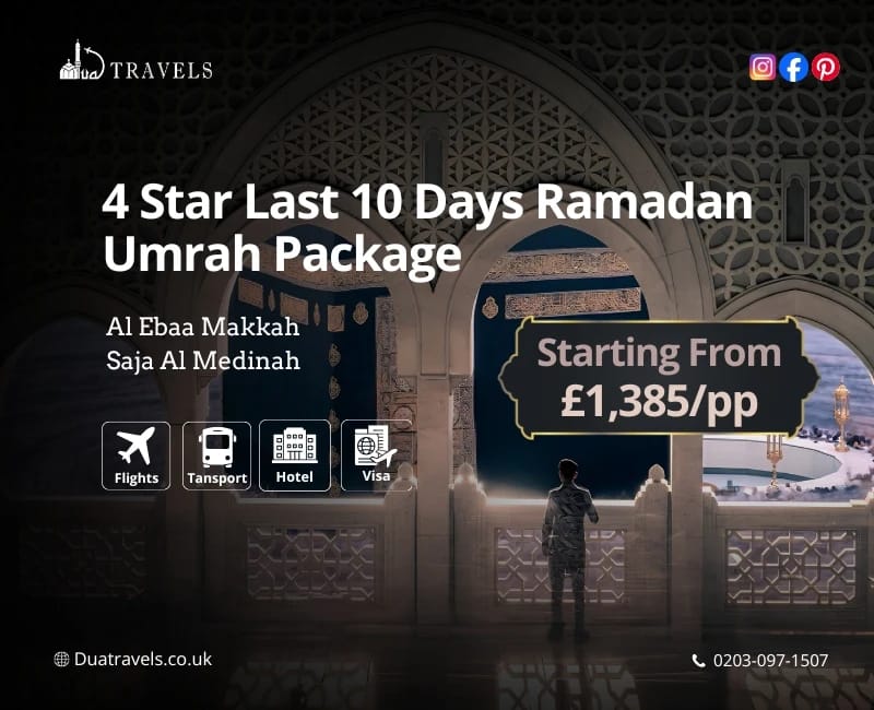 4 Star Last 10 Days Ramadan Umrah Package