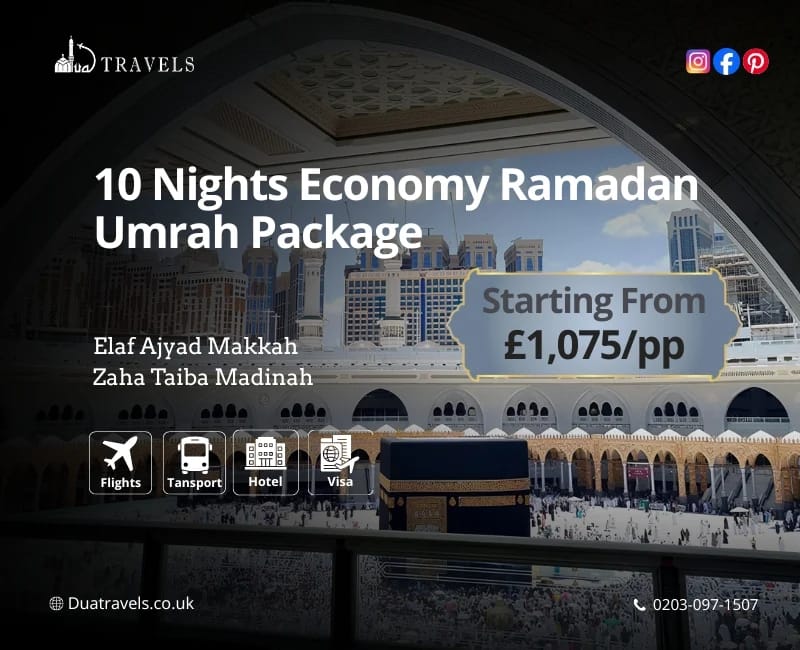 10 Nights Economy Ramadan Umrah Package