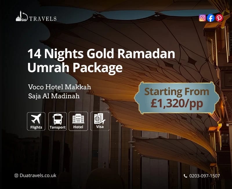 14 Nights Gold Ramadan Umrah Package