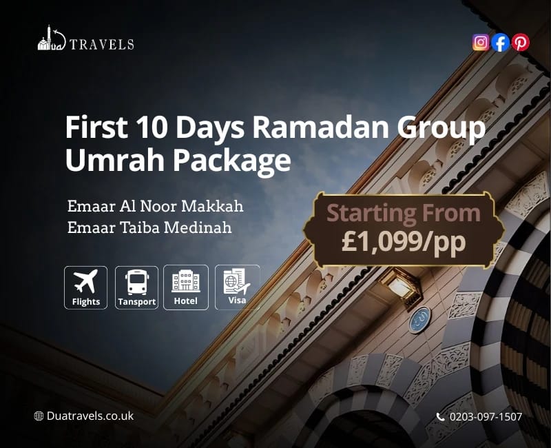First 10 Days Ramadan Group Umrah Package